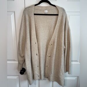 A New Day Tan Oversized Cardigan